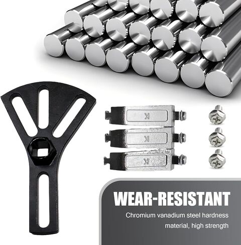 قطعة واحدة من أداة تركيب غطاء مضخة خزان وقود السيارة، مفتاح ربط مضاد للانزلاق 4.52 بوصة - 7.28 بوصة قابل للتعديل، مفكك متعدد الوظائف موفر للعمالة، متوافق مع مرسيدس بنز بي إم دبليو أودي (أسود) in Kuwait