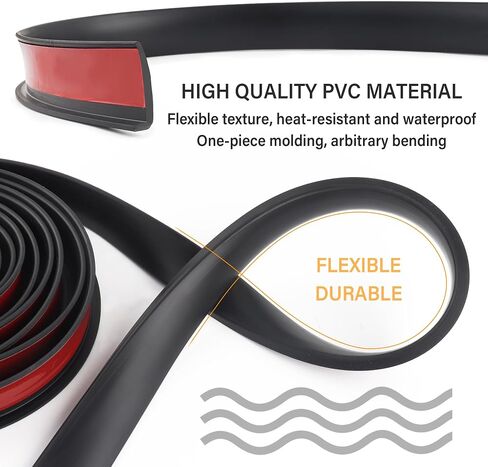 20FTx2.16" Fender Trim,Anti-Collision Wheel Arch Trim,Rubber Mudguard Trim Wheel Eyebrow Protector-Universal Car Exterior Accessories Mudguard Flares for Most Car SUV Truck in Saudi Arabia