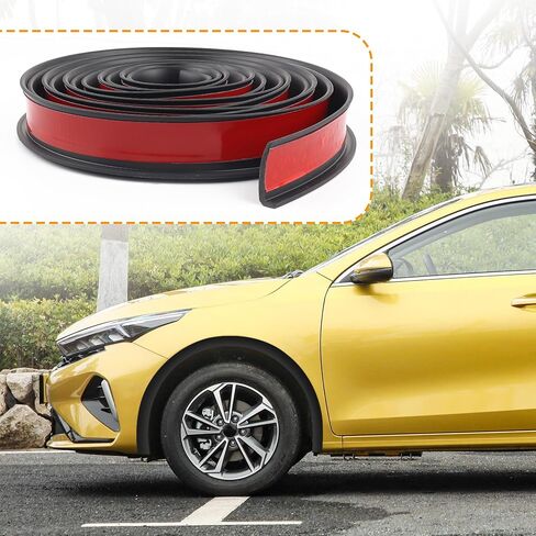 20FTx2.16" Fender Trim,Anti-Collision Wheel Arch Trim,Rubber Mudguard Trim Wheel Eyebrow Protector-Universal Car Exterior Accessories Mudguard Flares for Most Car SUV Truck in Saudi Arabia