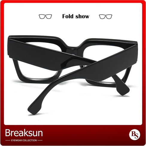 Fashion Oversized Blue Light Blocking Glasses for Women Men Trendy Big Square Frame Computer Eyeglasses in Saudi Arabia