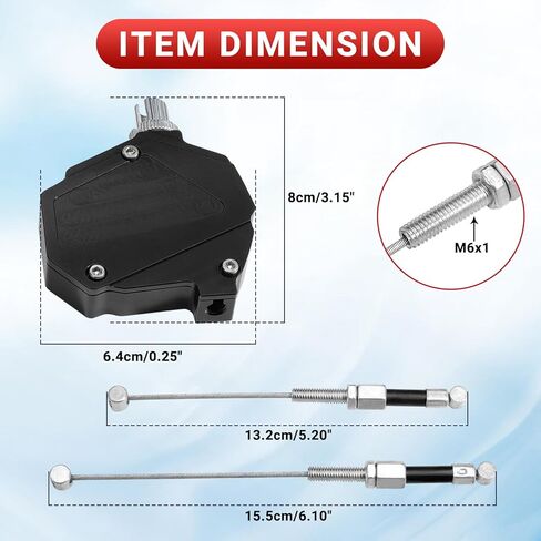 Motorcycle Clutch Lever Cable Kit CNC Aluminum Clutch Economizer with Cable, Universal Easy Pull Clutch Lever- Black in Saudi Arabia