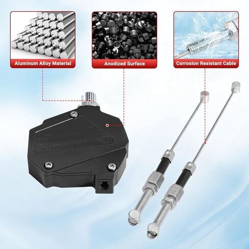 Motorcycle Clutch Lever Cable Kit CNC Aluminum Clutch Economizer with Cable, Universal Easy Pull Clutch Lever- Black in Saudi Arabia