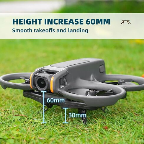 جهاز الهبوط AVATA 2، أرجل الهبوط الممتدة القابلة للطي لـ DJI AVATA 2، ملحقات حماية الطائرة بدون طيار لتمديد الارتفاع in Saudi Arabia