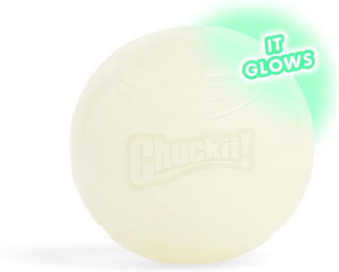 Chuckit! Max Glow Balls, Bouncy Ball for Dogs, Medium, 2.5in, 2 Pack in Saudi Arabia