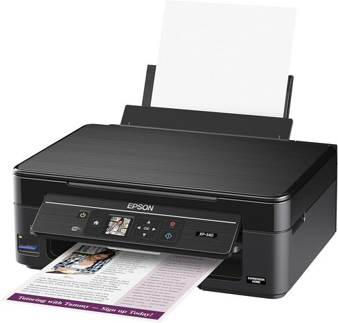Epson Expression Home XP-340 Wireless Color Photo Printer with Scanner and Copier, Amazon Dash Replenishment Ready in Saudi Arabia