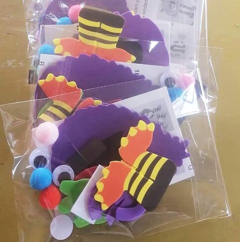 4E's Novelty Halloween Crafts for Kids (12 Pack) Silly Monsters Foam Magnet Fall Crafts for Kids Bulk, Halloween Party Activities for Kids Ages 3-5, 4-8 in Saudi Arabia