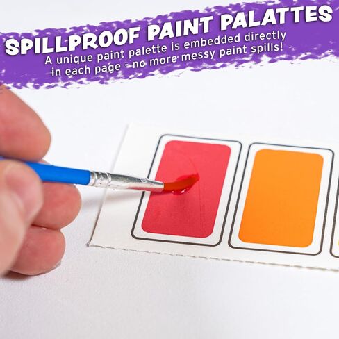 Imagination Works® Paint with Water Books for Kids, 3 Pack | Watercolor Coloring Book Set for Toddler Activities | Spillproof Kids Paint Palettes on Each Page | Travel Toys | Dinosaurs, Farm & Sea in Saudi Arabia