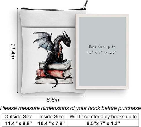 Floral Fantasy Book Sleeve Dragon Gifts Book Cover Fantasy Merch Book Lovers Gifts Book Club Gifts Bookish Gifts Book Protector Book Gifts for Readers Women Bestie Halloween Graduation Birthday Gifts in Saudi Arabia