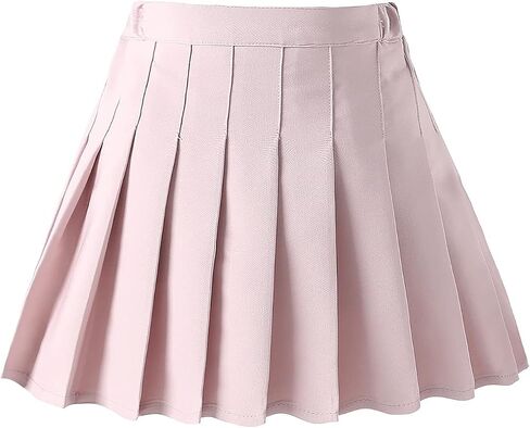 Nileafes Little Girl Pleated Tennis Skirt with Short Kid Athletic Uniform Skorts Sport Skirts in Kuwait