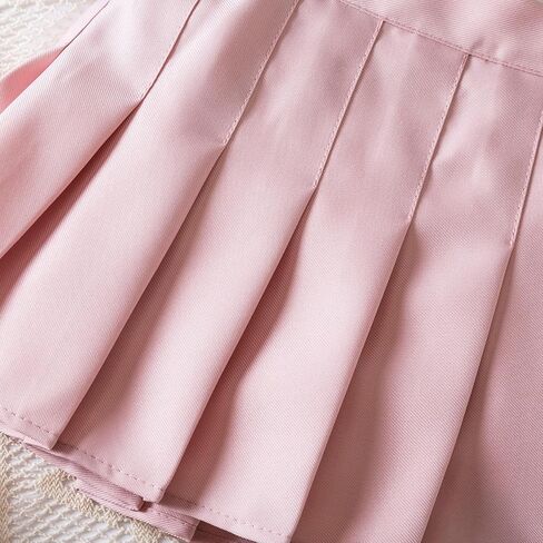 Nileafes Little Girl Pleated Tennis Skirt with Short Kid Athletic Uniform Skorts Sport Skirts in Kuwait