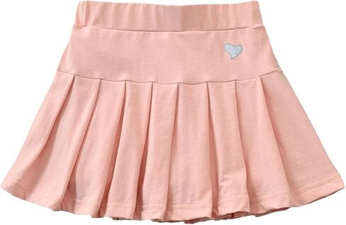 Nileafes Little Girl Pleated Tennis Skirt with Short Kid Athletic Uniform Skorts Sport Skirts in Kuwait