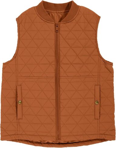 Haloumoning Boys Zip Up Puffer Vest Kids Lightweight Quilted Sleeveless Jackets Outerwear with Pockets 4-14 Years in Kuwait