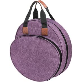 حقيبة مشروع تطريز كولوتش بمقبض، حقيبة تخزين غرز أرجوانية، لوازم الخياطة المحمولة، حقيبة حمل للحرف اليدوية، وأطواق التطريز، والرسوم البيانية والخيوط in Kuwait