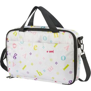 Bible Cover for Women, Printed Bible Case with Zipper Pocket and Shoulder Strap, Lager Bible Carrying Bag Protective with Handle, Bible Holder Gift Girls and Boys(Blue Star)