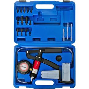 Brake Bleeder Kit Hand Held 2 in 1 Brake Bleeder Vacuum Pump Kit One-Man Brake Fluid Bleeder Kit for Car Truck Motorcycle