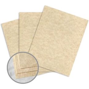 Astroparche Aged Card Stock - 8 1/2 x 11 in 65 lb Cover Vellum 30% Recycled 250 per Package