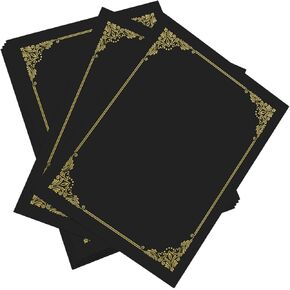 Happy Secret Certificate Holders 60 Packs,Certificate Cover Gold Foil Border,Diploma Holders for Letter Size 8.5x11 Certificates
