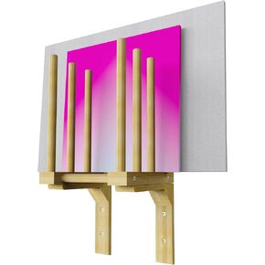 Art Storage Rack for Wall, Art Drying Rack, Bamboo Canvas Holder for Paintings for Drawing Board, Panel, Paper Pad for Art Studios, Artworks, Gallery (1, 9.7''W x 9.4''D x 20.8''H)
