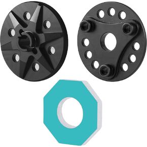 Heavy Duty Slipper System Metal Aluminum Alloy 7075 Slipper Pressure Plate Slipper Hub Slipper Pad Compatible with 1/10 Traxxas 2wd Slash Bandit RC Car Truck Replacement (Blue)
