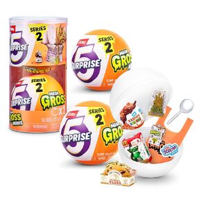 5 Surprise Mega Gross Minis Series 2 by ZURU Boys, Mystery, Collectible, Mini, Parody, Slime