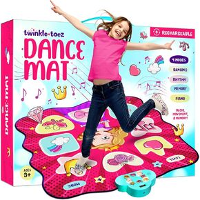 Dance Mat for Kids - Gifts for Girls Age 3 4 5 6 7 Years - Girls Toys Age 6-8 - 5 Year Old Girl Birthday Gift Ideas - Games & Toys for Ages 5-7 - Gifts for 3 Year Old Girl 4-8, 5-7, 6-8