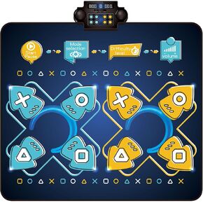 Dance Mat, Electronic Dance Mixer Rhythm Step PlayMat,Dance pad Game Toy for Girls Boys,Christmas/Festival/Birthday Gift for Kids, Built-in Music,24 Challenge Levels,Age 3-4 6 7 8 9 10 11 12+ Year Old in Saudi Arabia