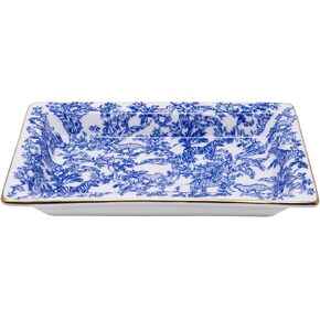Lilly Pulitzer Rectangular Trinket Tray, Ceramic Jewelry Dish, Small Decorative Tray for Jewelry or Keys, Safari Party