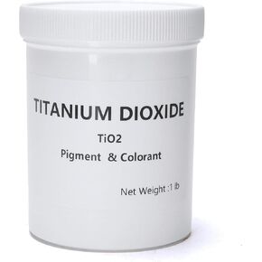 PT-248 TiO2 Titanium Dioxide powder (1 lb) | Handmade Soap & Pigment Colorants | Reusable | Naturally Occurring, white