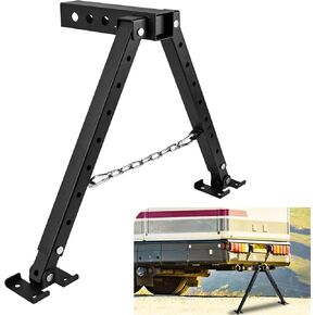 ‎‎KSWLOR Hitch Mount Stabilizer ,Fit 2'' RV Stabilizer Hitch Stand,Heavy Duty Hitch Receivers for 5th Wheel Motorhomes Truck Campers Travel Trailers Help to Reduce Shaking（Adjustable Receiver 18"-30"）