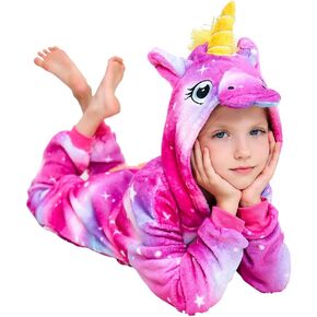 Kids Unicorn Onesie Animal Pajamas Cosplay Costume Sleepwear