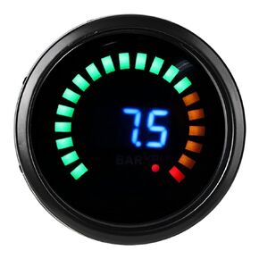 2in Vacuum Gauge Meter LED Scale Digital Display Automotive Digital Vacuum Gauge 12V Universal Auto Car Vacuum Gauge Meter Kit Car Vacuum Gauge Set Automotive Vacuum Meter