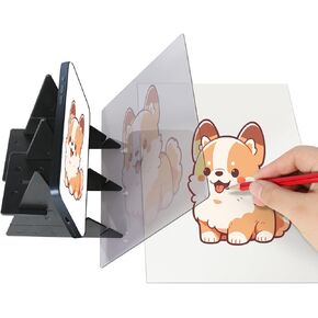Optical Drawing Board, Portable Optical Tracing Board, Image Tracing Board Drawing Projector Light Copy Pad, Easy Tracing Drawing Sketching Tool, for Kids Artist Students Beginners Sketch Wizard