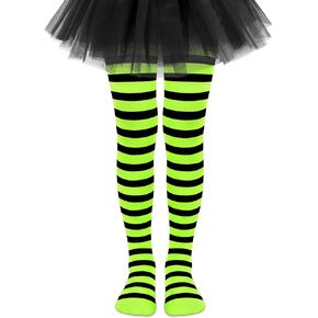 Olreco Toddler Tights Ultra Soft Baby Tights for Girls Halloween Tights Girls Tights Toddler Striped Tights Witch Tights Kids
