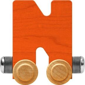 Maple Landmark NameTrains Bright Letter Car N - Made in USA (Orange)