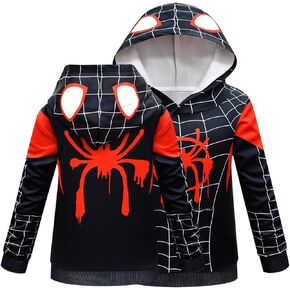 Kids Boys Novetly Hoodie Sweartshirt Long Sleeve Hoody Fashion Athletic Clothes 4-10Years