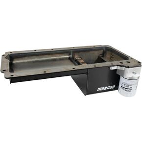 Moroso 20145 Steel Muscle Car Swap Oil Pan, Fits GM LS 4.8/5.3/6.0/6.2 Engines, Early Camaro, Nova, Chevelle