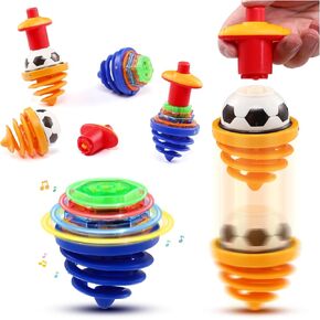 scione 2pcs تضيء أعلى الغزل أعلى هدايا عيد ميلاد للأطفال، عيد الهالوين أكياس الهدايا الحشو اللعب، ألعاب الجدة تتوهج في الظلام مع هدايا فلاش الموسيقية للبنين الفتيات، ألعاب صندوق الكنز للفصول الدراسية