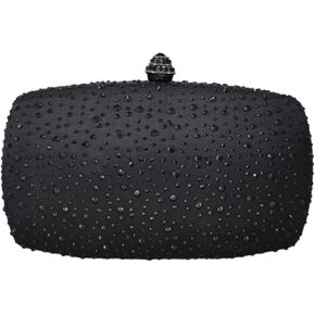 Boutique De FGG Women's Evening Handbags Wedding Party Crystal Clutch Purses Bridal Rhinestone Bags