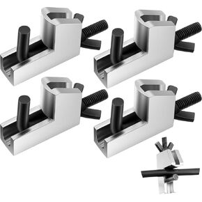 Brake Line Clamp, Hose Pinch Clamp Pliers Metal Brake Line Clamp Suitable for Flexible Hoses Fuel Hoses Gas Lines Brake Hoses Radiator Hoses Suit for Hose Diameters up to 1 Inch(4 pack)