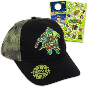 Teenage Mutant Ninja Turtles Hat for Boys 4-6 - TMNT Hat Bundle with TMNT Baseball Cap for Kids Plus Stickers, More | TMNT Baseball Hat for Boys, Kids