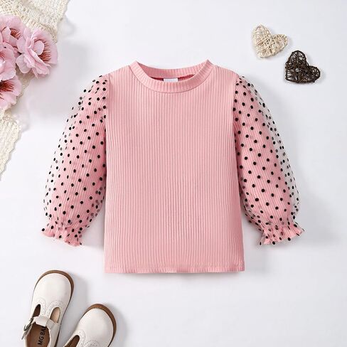 Girl Fall Outfits Long Sleeve Cute T-Shirt Tops+Plaid Skirts Set Winter Clothes 2-9T in Saudi Arabia