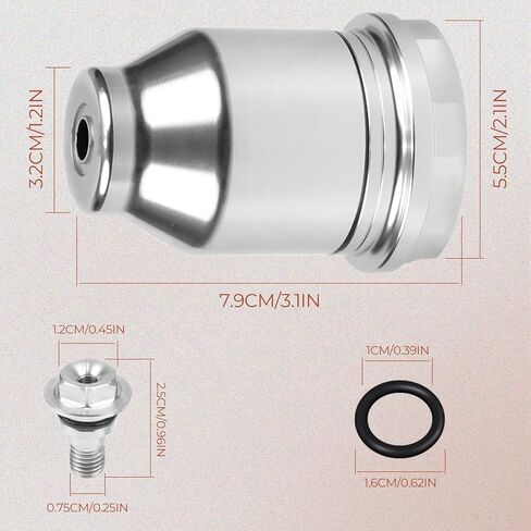 Aluminum Clutch Master Cylinder Reservoir Kit with Screw and O-Rings Compatible with Honda Civic EG EK & Integra & CRX & Acura Models in Kuwait