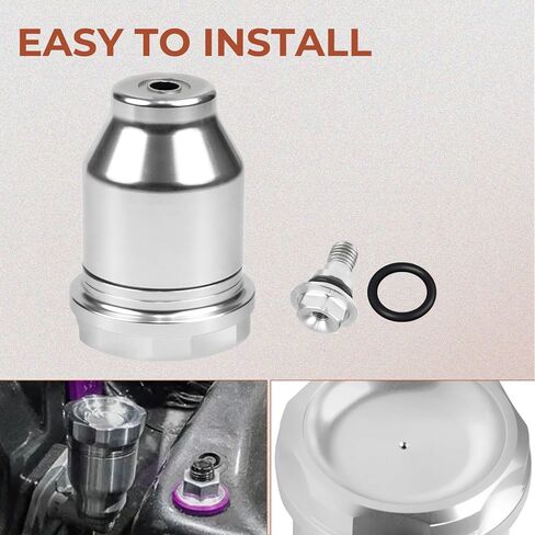 Aluminum Clutch Master Cylinder Reservoir Kit with Screw and O-Rings Compatible with Honda Civic EG EK & Integra & CRX & Acura Models in Kuwait