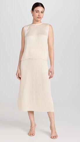Vince Women's Pleated Straight Pull On Skirt in Saudi Arabia