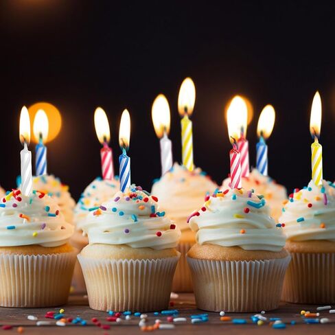 MTLEE Spiral Birthday Candles Colorful Cake Candles Paraffin Candles for Cake Celebrating Birthday Cake Candles Birthday Cake Decorations for Birthday Holiday Party(1 Color,288 Pcs) in Saudi Arabia
