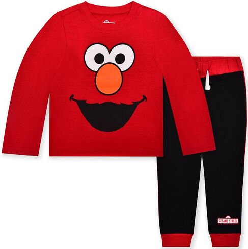طقم قميص وسروال بأكمام طويلة للأولاد من Sesame Street للرضع والأطفال الصغار in Kuwait