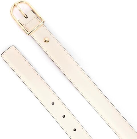 kate spade new york Women's 25mm Asymmetrical Buckle, Leather Belt Accessory with Gold Hardware in Saudi Arabia