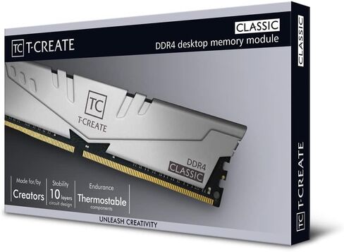 تيم جروب وحدة ذاكرة RAM لجهاز الكمبيوتر المكتبي من تي كرييت اكسبرت كسر سرعة المعالج 10L DDR4 32GB (2×16GB) 3200MHz (PC4 25600) CL16 - TTCED432G3200HC16FDC01 in Kuwait