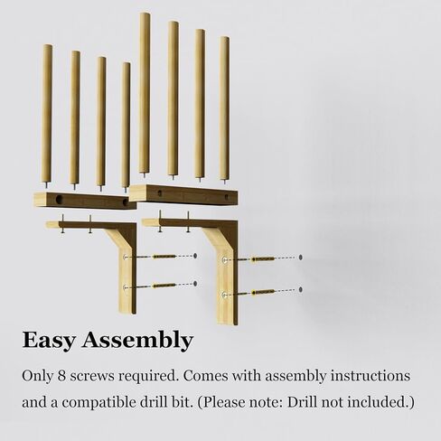 Art Storage Rack for Wall, Art Drying Rack, Bamboo Canvas Holder for Paintings for Drawing Board, Panel, Paper Pad for Art Studios, Artworks, Gallery (1, 9.7''W x 9.4''D x 20.8''H) in Kuwait
