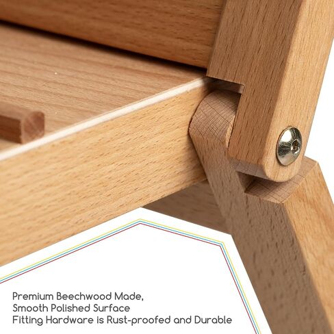 MEEDEN Folding Art Print Rack: Beechwood Art Storage Rack for Canvas Boards in Saudi Arabia